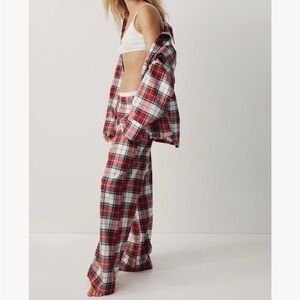 H&M Cotton Flannel Pajama Set
